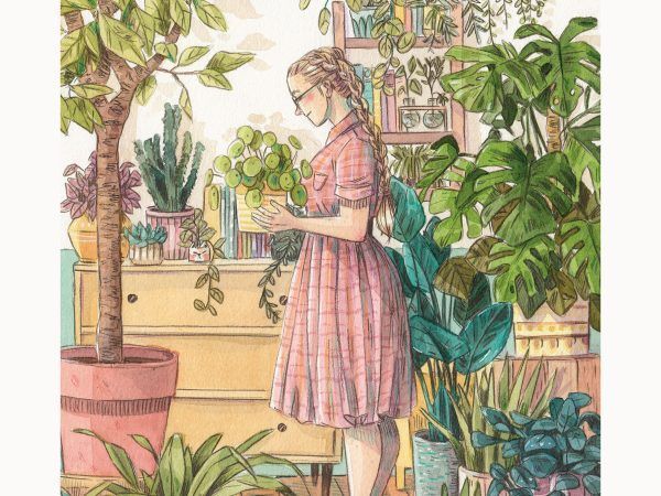 Lámina Esther Gili – La chica de las plantas