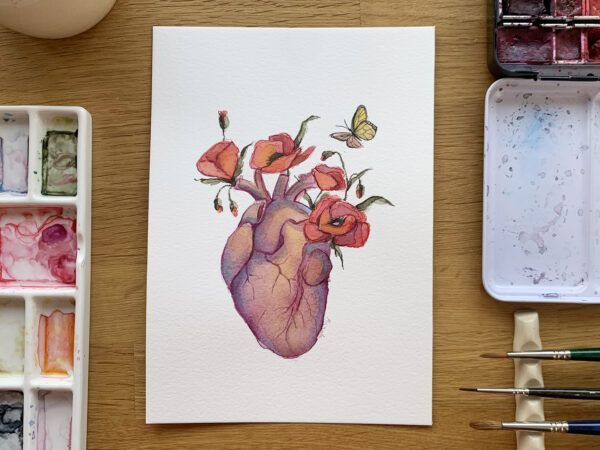 Acuarela corazón