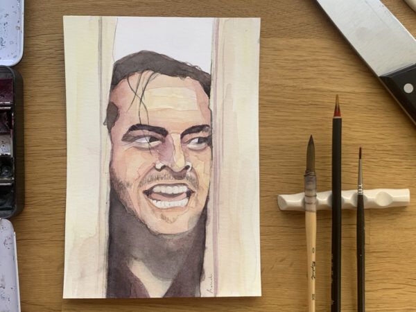 Acuarela Halloween Jack Torrance